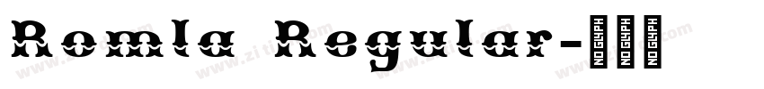 Romla Regular字体转换